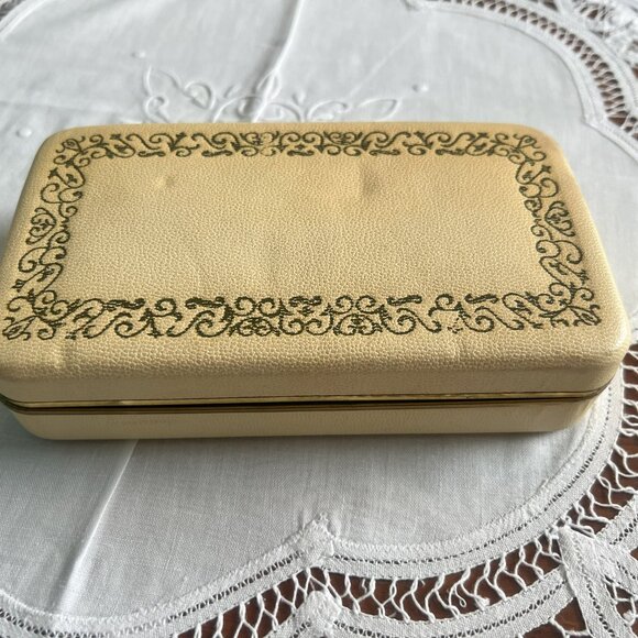 Vintage Necklace & Earrings Set Aurora Borealis Jay Kel Sterling Silver Wedding - Picture 13 of 14